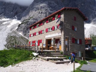 Il Rifugio Berti.