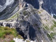 Forcella Popera vista dalla cima.