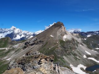 Panorama dalla cima verso Cervino e Gran Sometta.