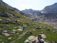 Risalendo il Vallone del Lupo.