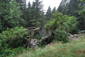 Ai ruderi di Orone, salendo al Colle della Colma sul D17