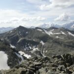 Dalla vetta: Mt Lussè e massiccio del Bianco