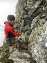 Alla sosta con catena.