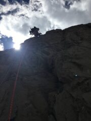 Calatina dalla prima guglia. Sempre fresco nella selletta.