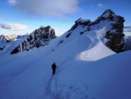 In cresta verso il Gemello.