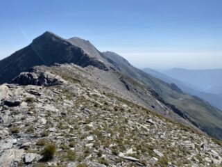 Cresta finale da poco prima dell’intaglio 2882m