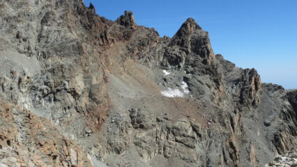 vista su Bivacco Andreotti e salita al Viso