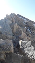 il tratto finale di cresta alla vetta del pic de glacier d'arsine..dai pressi del colle omonimo..