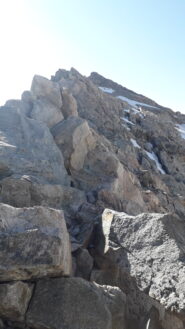 il tratto finale di cresta alla vetta del pic de glacier d'arsine..dai pressi del colle omonimo..