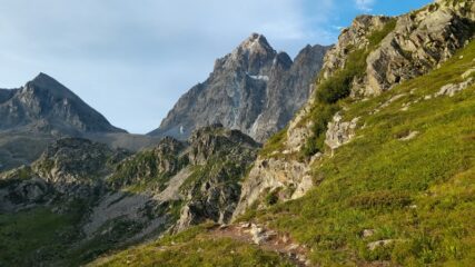 E' ben evidente la grossa frana dello scorso anno