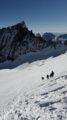 si tratta di scendere il piu' in fretta possibile..