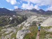 Beppe verso il bivacco Olivero