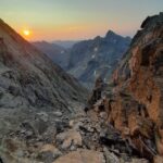 In uscita dal canalino della Maledìa