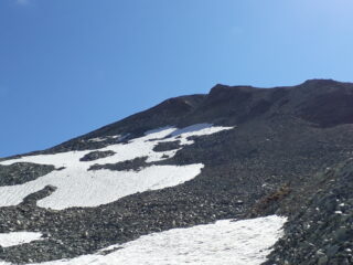 Pendio prima della cresta