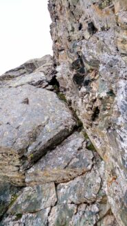 Il passaggio chiave all'inizio del secondo diedro