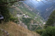 vista su Stroppo da camino di San Martino