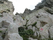 Parte finale del canale di salita