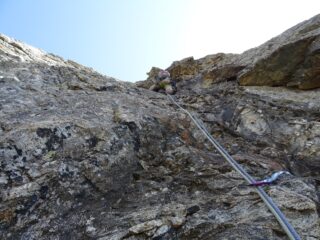 In salita su L4 (foto di Vik)