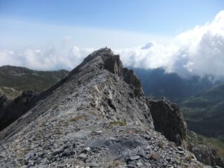 L' aerea cresta della Cima Revelli
