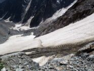 Colata al termine del secondo nevaio