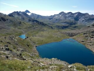 Salendo al col de Laures, con la Tersiva sullo sfondo.