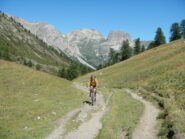 l'arrivo al lago Chavillon