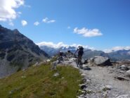 Sulla dorsale dalla punta al colle della Croce.