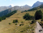 in vista del pianoro dove le due discese si separano