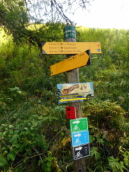 qui occorre seguire il GR58 sulla dx ma volendo si può scendere ad Abriès su percorsi meno tecnici