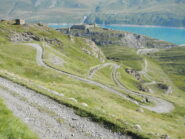 i tornanti di salita e il Fort de Variselle