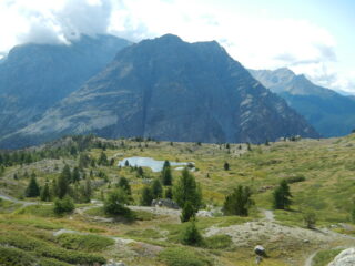 dal colletto vista sul Lac de Sarailles