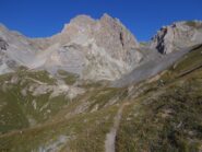 il Monte Oronaye a sx del colle ,dal vallone di salita