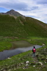 Scendendo verso il rif. Mont Fallere