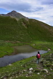 Scendendo verso il rif. Mont Fallere