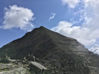 La vetta da dopo il passaggio attrezzato