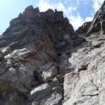 la doppia di 30mt giu' dalla Canzio procedendo in direzione est..