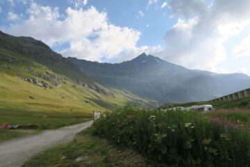 la Grande Sassiere dal park della diga di Le Saut