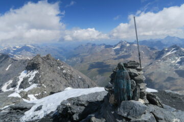 la cima con vista sulla Valgrisanche
