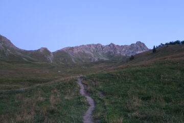 la cresta da percorrere vista da Plan Détruit