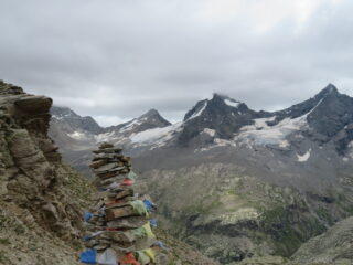 vista dal Colle, su Tresenta, Ciarforon e Becca di Monciair