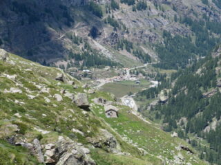 in discesa verso Pont, con Alp.  de Seivaz