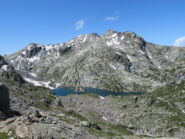 secondo lago di Bella Comba e catena del Freduaz sopra