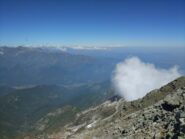 Dalla cima verso nord