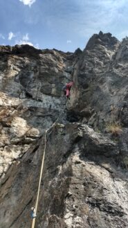 In azione sul bel muretto