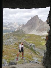 Tentativo di foto artistica dal bunker in cima