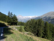 Scendendo dal Moncenisio, il massiccio della Vanoise.