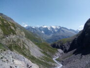 Scendendo dall'Iseran, il panorama sul 