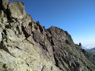 Cresta vista dal passo del Colonnello.