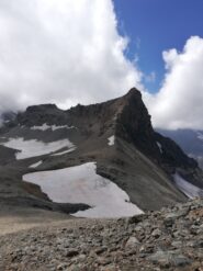 Punta Bassac Nord dalla cresta del Truc Blanc