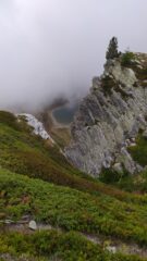 scorcio nebbioso sul lago Tempesta